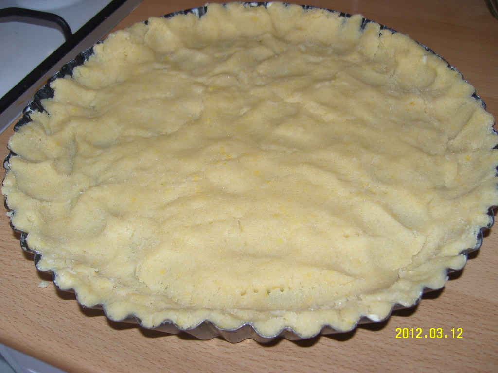 Sült túrótorta tésztája