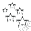 5 részes fém Metaltex 5 ágú csillag süti kiszúró készlet