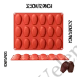 18 adagos szilikon madeleine sütőforma (nagy formák)