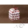 Kép 4/4 - 2 db 18*9*9 cm-es összehajtható piros karácsonyi mintás ajándék doboz