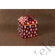 Kép 1/4 - 2 db 18*9*9 cm-es összehajtható piros karácsonyi mintás ajándék doboz