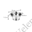 TESCOMA GrandCHEF 28 cm-es Szűrőedény talpazattal