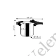TESCOMA BIO EXLUSIVE 7,5 l-es kukta