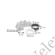 Kép 3/3 - 8 részes mini linzer készítő készlet karikán Tescoma Delicia