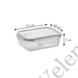 TESCOMA FRESHBOX Glass ételtároló doboz, 1.0 l
