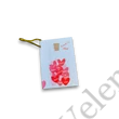 Ajándékkísérő kártya , többféle minta (3*4,5 cm)