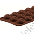 Kép 3/3 - Csokoládébarna félgömb bonbon forma