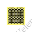 Geometrikus tapéta mintás torta stencil