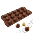 3D Gömb Szilikon Bonbonforma – 15 Adagos Csokoládé és Desszert Készítő