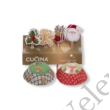 Kép 2/2 - Karácsonyi muffin papír és díszítő készlet vegyes mintával