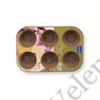 Korkmaz 6 adagos tapadásmentes muffin sütőforma