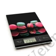 Macaron mintás digitális konyhai mérleg