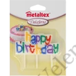 Színes Happy Birthday szülinapi gyertya
