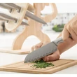 InnovaGoods késkészlet fa állvánnyal, 7 darabos