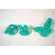 Sas, galamb és vasmacska alakú fondant mintázó