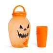 Italadagoló csappal, műanyag pohárszettel - halloweeni tök - 4,4 l