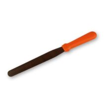 Közepes méretű színes nyelű fém spatula (kenőkés)