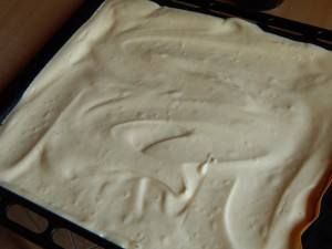 piskótatekercs nyersen