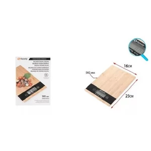 Bambusz digitális konyhai mérleg