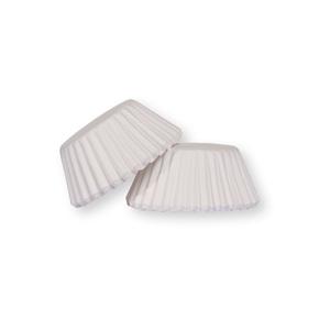 100 db 6 cm-es fehér minimuffin papír