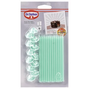 Halványzöld Dr Oetker tortagyertya készlet 
