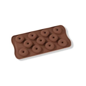 11 adagos csíkos minifánk alakú szilikon bonbon forma