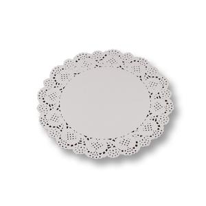 Fehér kerek 21 cm-es tortacsipke 25 db