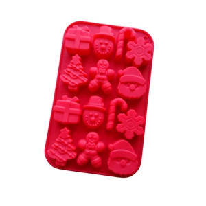 14 adagos karácsonyi szilikon bonbon forma