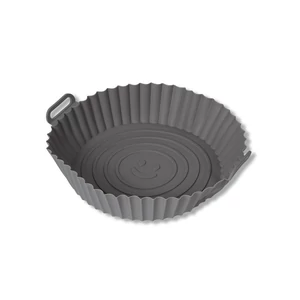 17 cm-es 5 cm magas kerek szilikon sütőforma air fryer