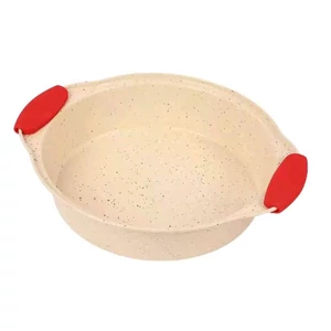 18 cm-es kerek sütőforma szilikon fogantyúval