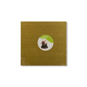 20*20 cm-es arany színű négyzet alakú vékony tortadob