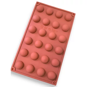 24 adagos 2,7 cm-es félgömb szilikon sütőforma