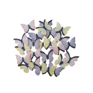 24 db pasztell színű ostyapillangó