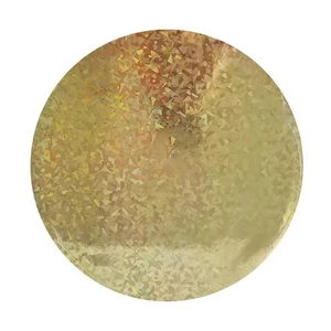 25 cm-es arany-holografikus tortadob