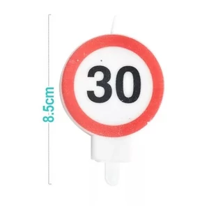 30-as szülinapi gyertya