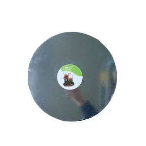 35 cm-es kerek ezüst tortadob 6 mm vastag