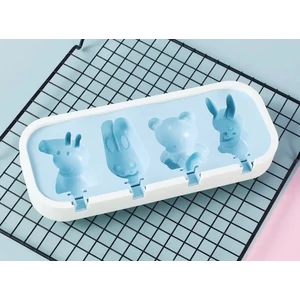 4 adagos szilikon jégkrém készítő forma gyerek mintás