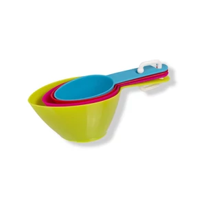 4 adagos ovális színes mérőkanál készlet