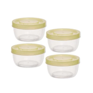 4 db mini kerek tárolódoboz