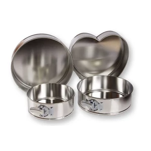 4 részes hagyományos kapcsos tortaforma készlet