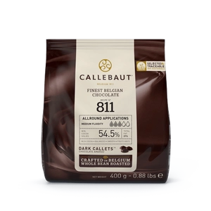 54,5%-os étcsokoládé pasztilla (korong) 400g Callebaut 811
