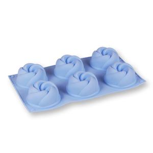 6 adagos csavart minikuglóf szilikon sütőforma