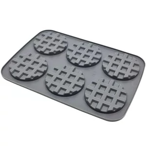 6 adagos kerek szilikon gofri sütőforma