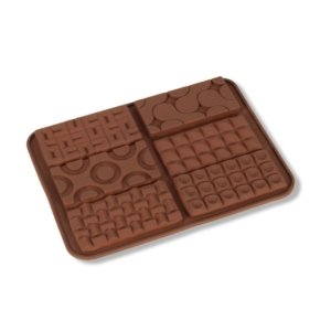 6 adagos különleges mintás szilikon mini tábla csoki forma