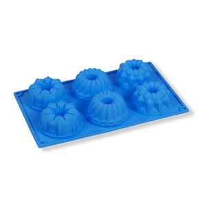 6 adagos szilikon minikuglóf forma 3 mintával
