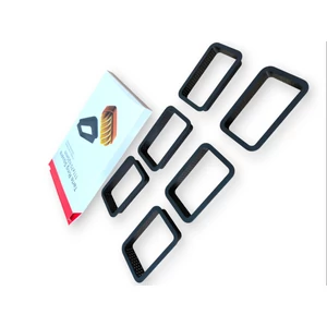 6 db téglalap alakú műanyag tarte sütőforma 11*7 cm