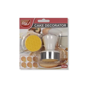 Kekszpecsét Szett – 6 Geometriai Minta és Kiszúró