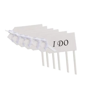 6 részes „I DO” feliratos muffin díszítő készlet