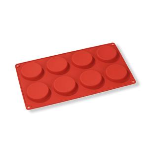 8 adagos lapos korong szilikon sütőforma