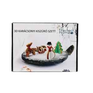 8 részes karácsonyi 3 D kiszúró forma szett